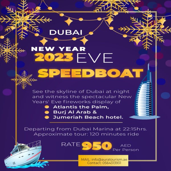 NEW YEARS EVE SPEEDBOAT DUBAI