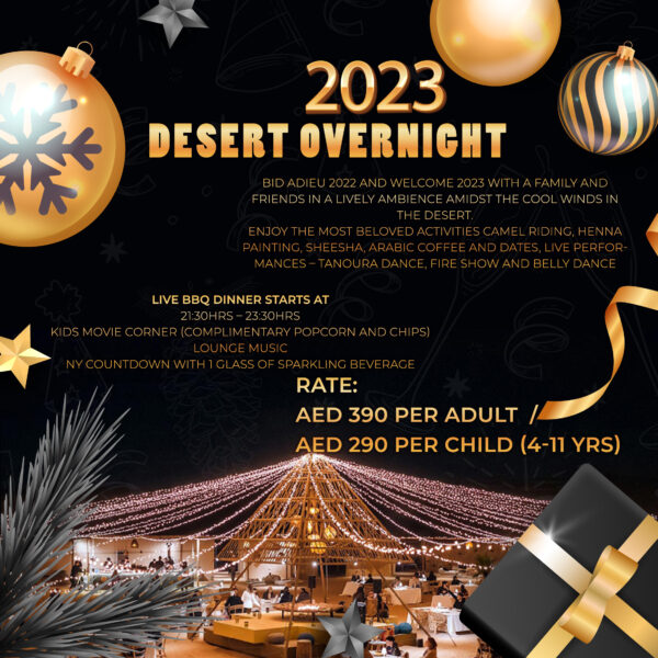 NEW YEARS EVE DESERT OVENIGHT DUBAI