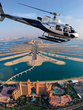 HELICOPTER OVER DUBAI